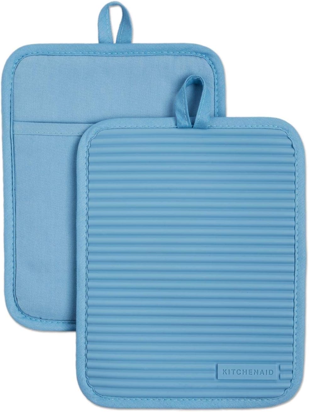 Ribbed Soft Silicone Pot Holder Set, Pot Holders, Oven Mitts, Silicone Pot Holders -2 Pcs Ribbed Soft Silicone Pot Holder Set, Pot Holders, Oven Mitts, Silicone Pot Holders -2 Pcs